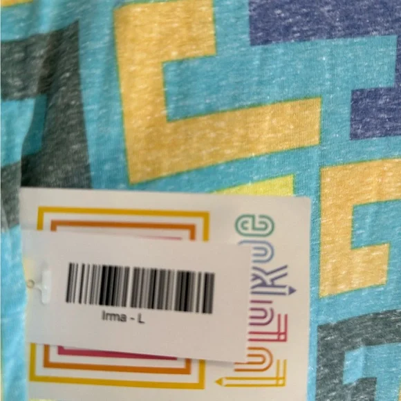 Lularoe Irma (Geometric Patterned Women's Top) - Picture 3 of 4